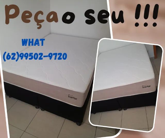 Cama box e colchão casal - conforto sensacional