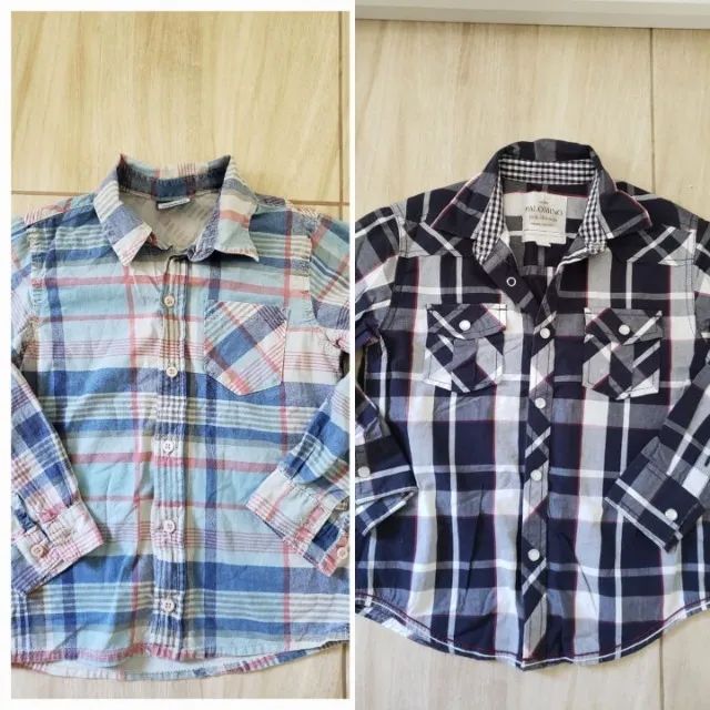 Lote de 8 Camisas Manga Longa p/Menino  - Foto 5