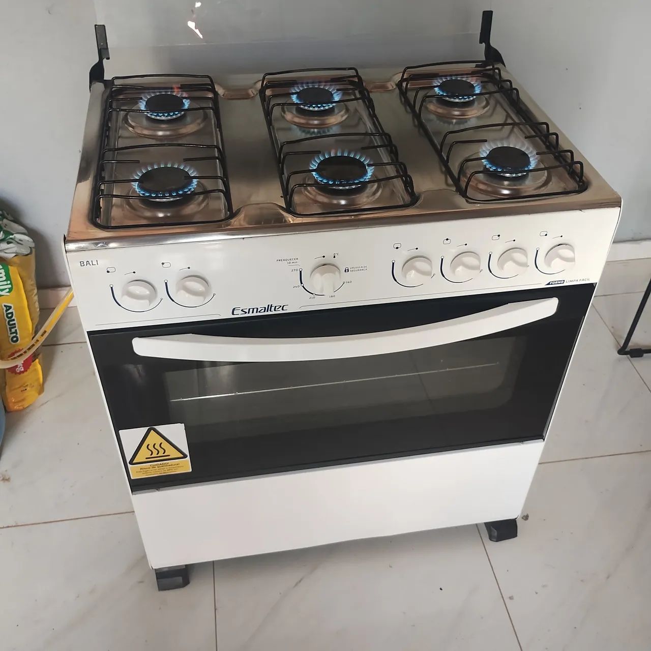 Fogão Esmaltec 6 bocas seminovo (faço entrega)
