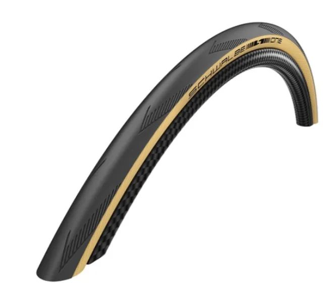 059 - Pneu Schwalbe One Tubeless faixa bege 700x25 Speed Triathlon - Foto 3