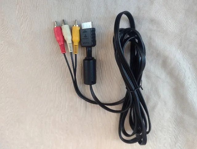 Cabo Av Áudio E Vídeo Original Para Playstation 1/ Ps2/ Ps3