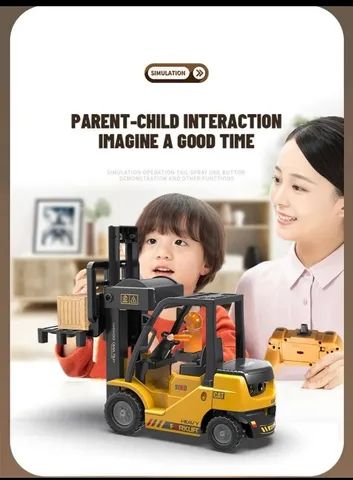 Empilhadeira BobTruck, totalmente funcional, excelente para crianças - Foto 3