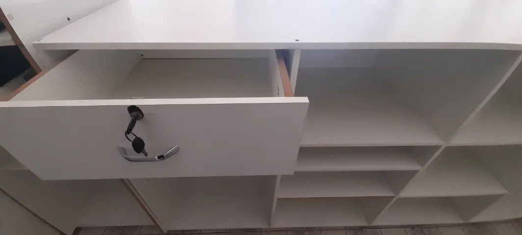 Balcão de loja branco 2,75 m comprimento - Foto 3