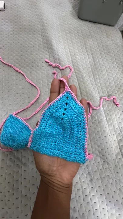Top crochê tamanho Micro lindíssimo feito a mão 