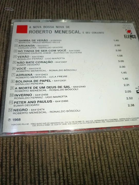 Cd A Bossa Nova de Roberto Menescal e seu conjunto  - Foto 2