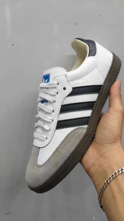 Tênis Adidas samba , branco e preto - Foto 3