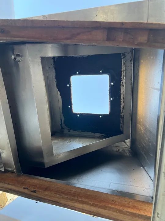 Coifa industrial aço inox 304 com base para filtro parcelamos em até 12x  - Foto 4