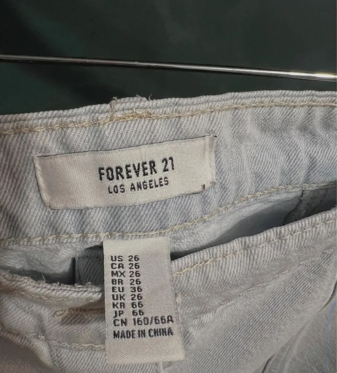 Saia jeans 36 Forever 21
