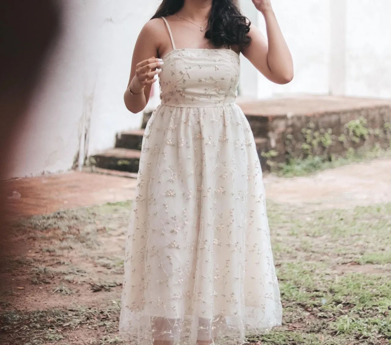 Vestido Festa longo bordado 