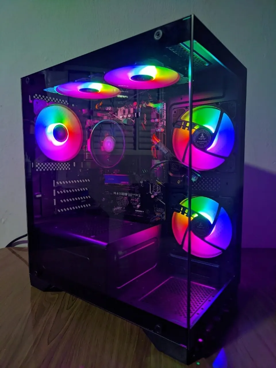 (Novo) PC Gamer Ryzen 5 5600GT / A520m / 2x8gb / Nvme 1024Gb