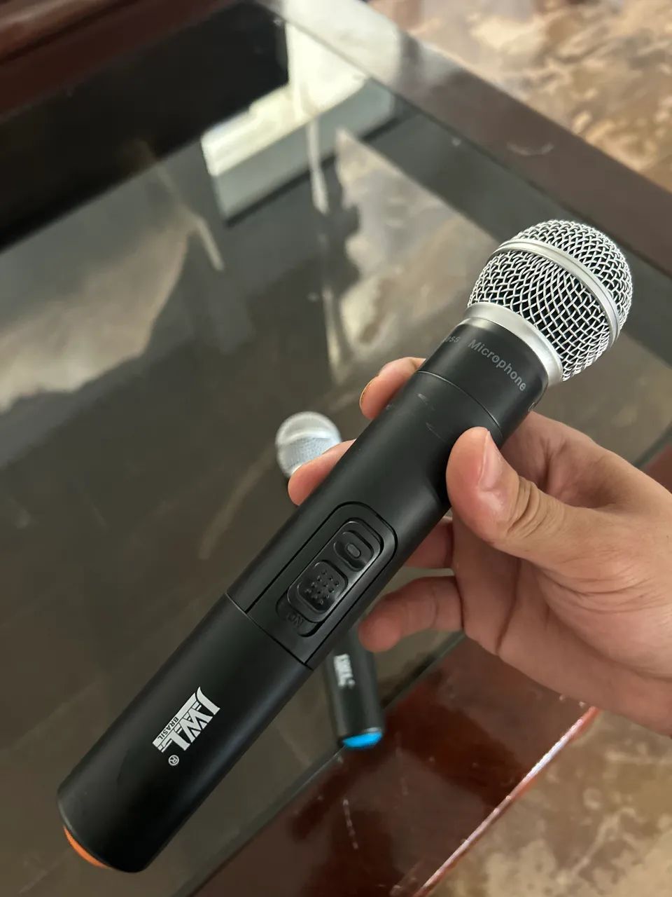 microfone jwl sem fio uhf pll - Foto 3