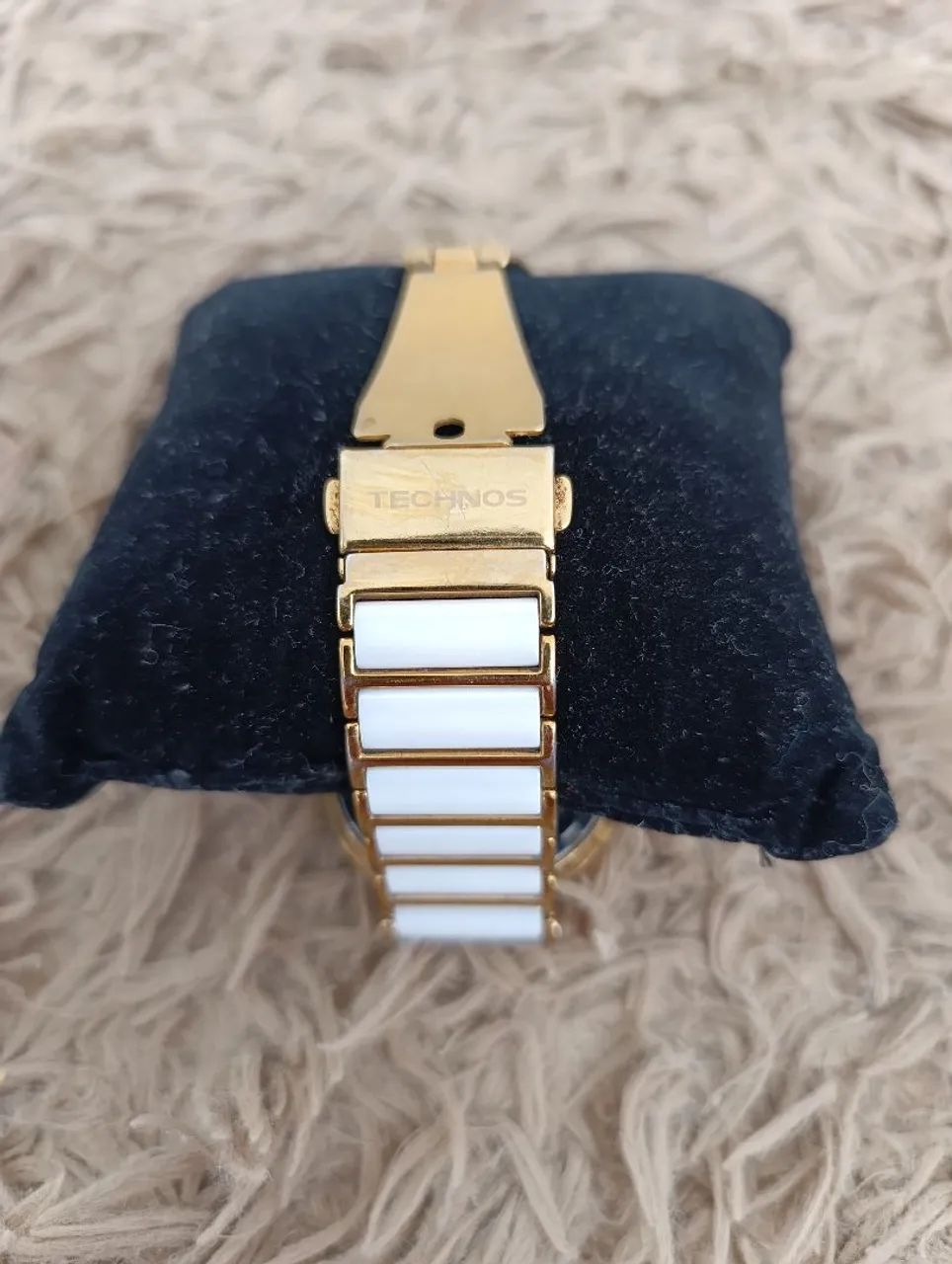 Relógio Technos Sapphire Branco e Dourado original - Foto 5