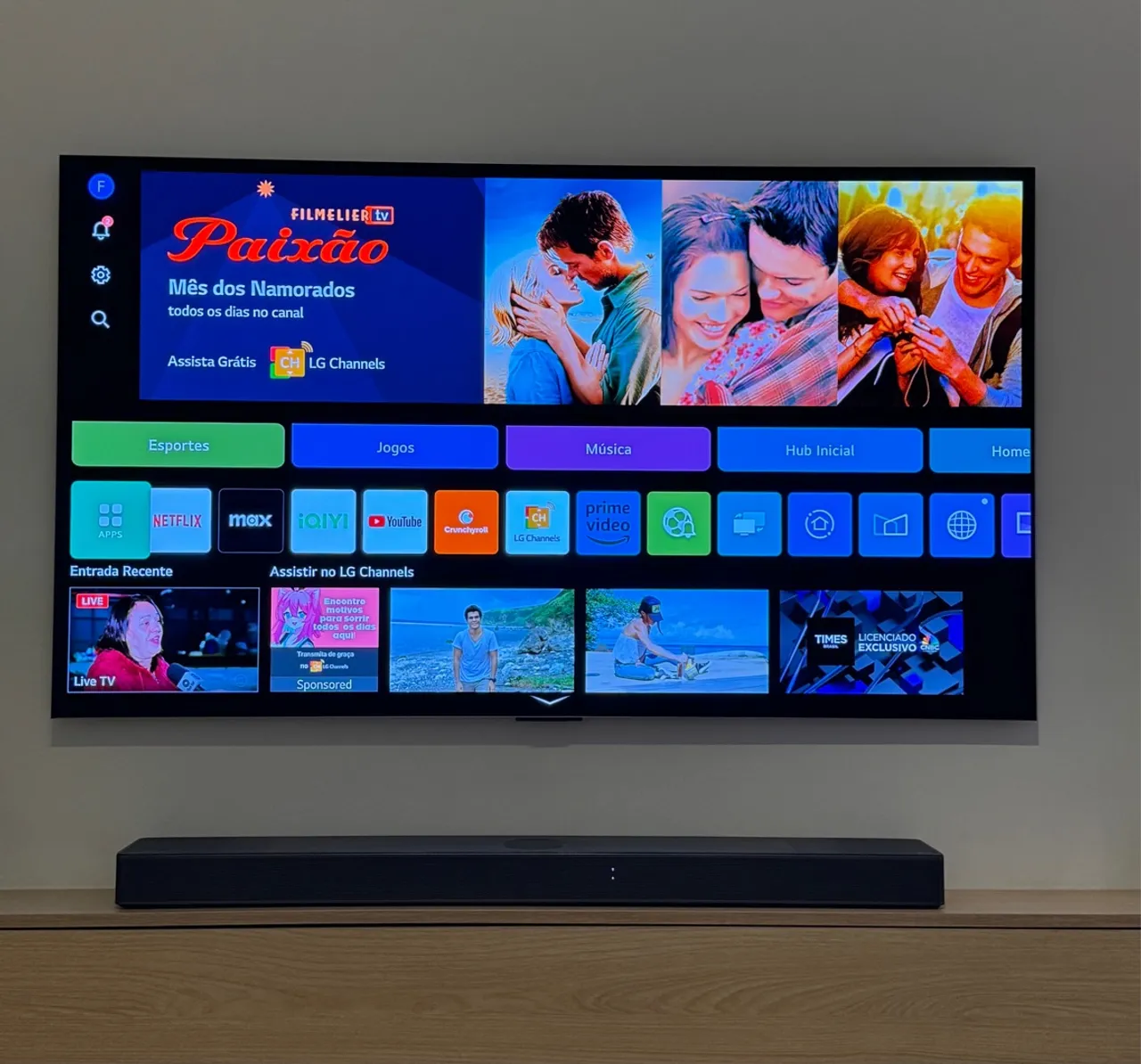 TV LG Smart 4K Filmes e Canais