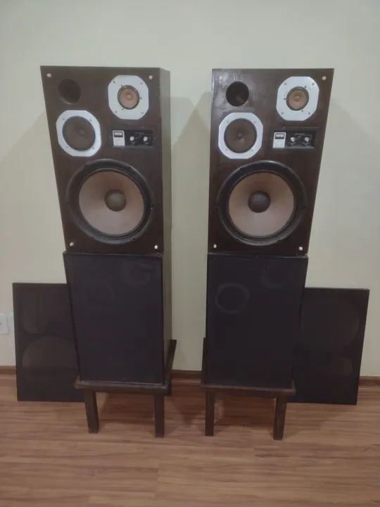 Par de Caixas Acústicas Vintage