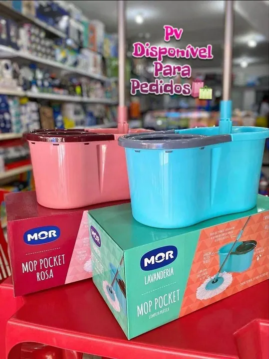 Balde Mop Pocket Limpeza Prática - Lavanderia