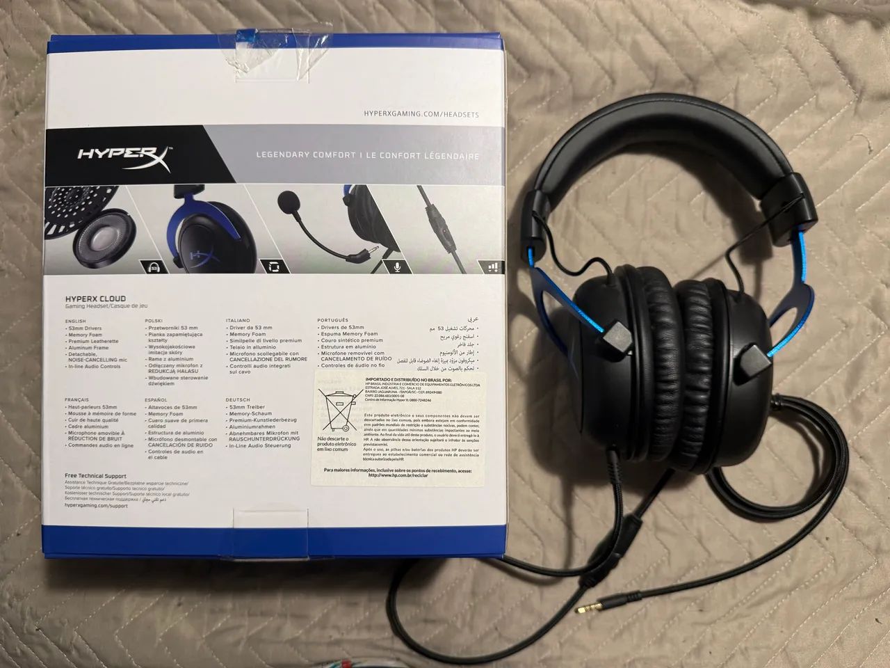 Headset Hyperx Cloud Blue PlayStation  - Foto 5