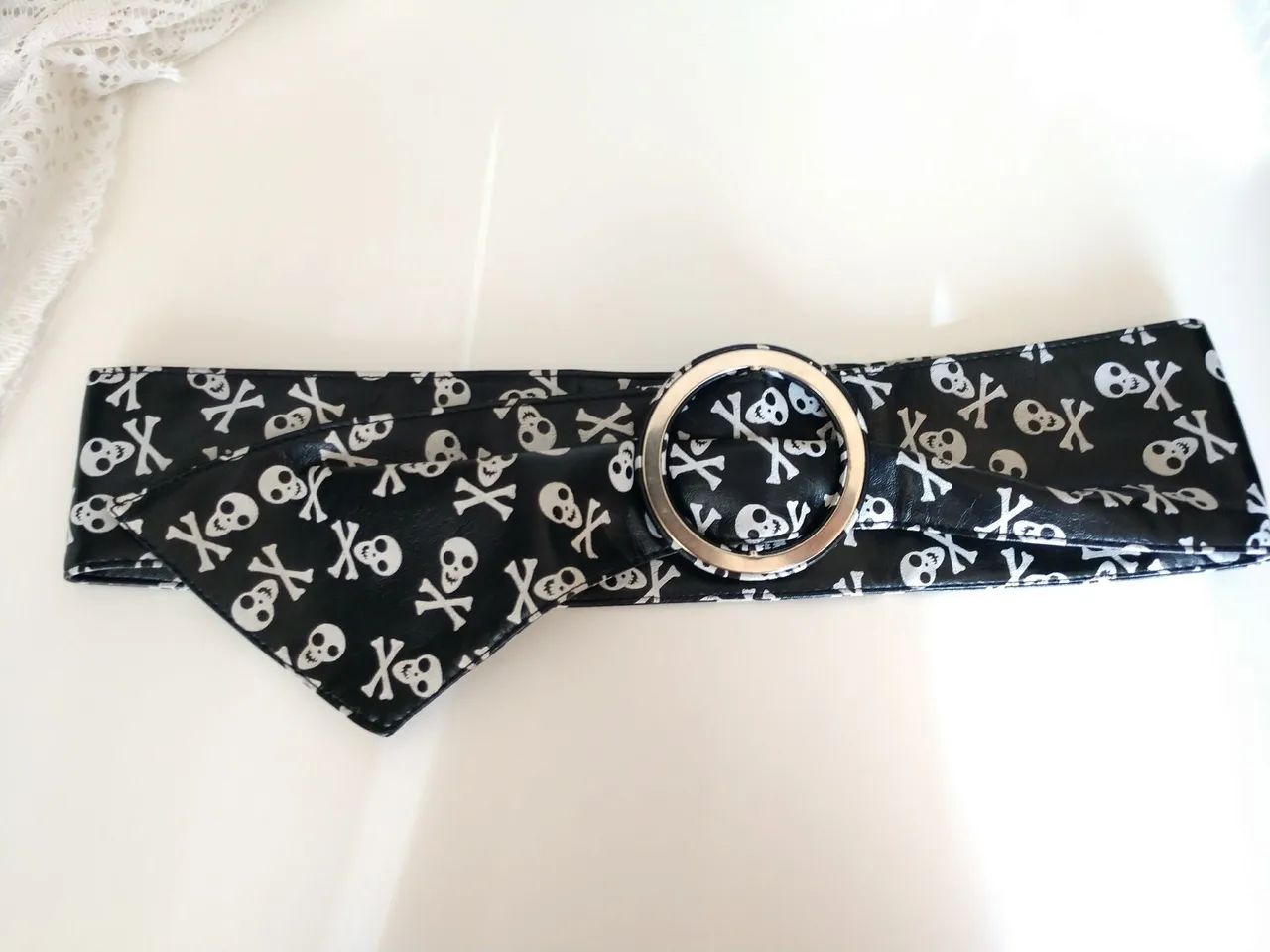 Cinto de caveira estilo punk ano 2000 - Foto 2