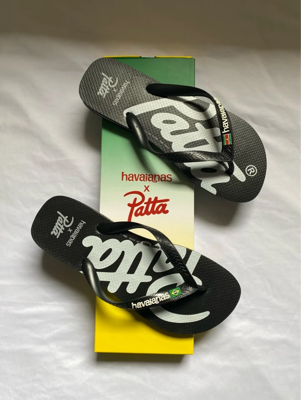 Patta x Havaianas Chinelo Black (41/42)