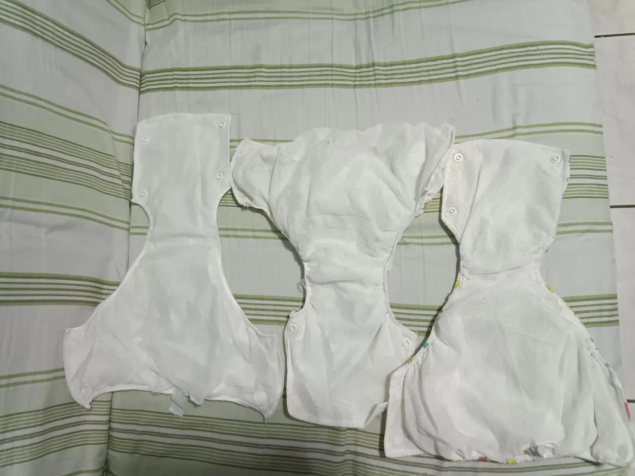 Fraldas de pano para bebê - 3 peças - Foto 2