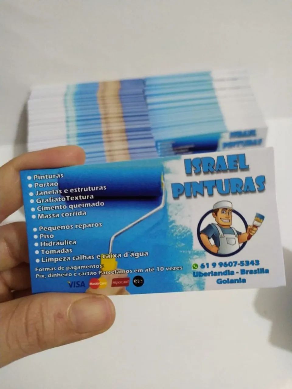 Cartão de visita 1000UN frente e verso - Foto 2