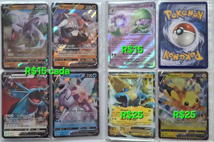 Cartas Pokemon TCG ultra raras Copag originais