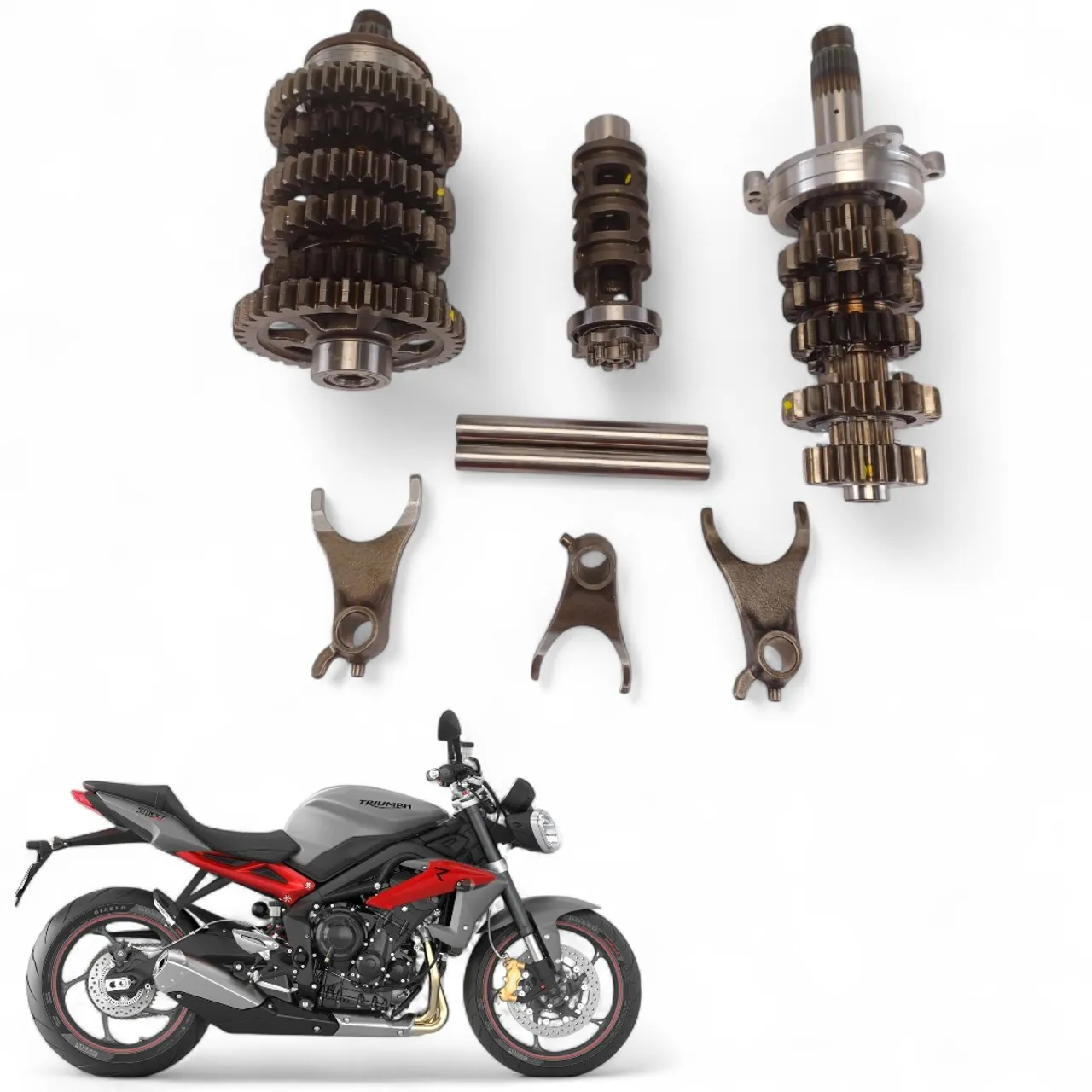 Câmbio Completo Triumph Street Triple 675 13 2014 2015 2016
