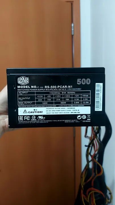 Fonte Cooler Master 500W RS-500-PCAR-N1