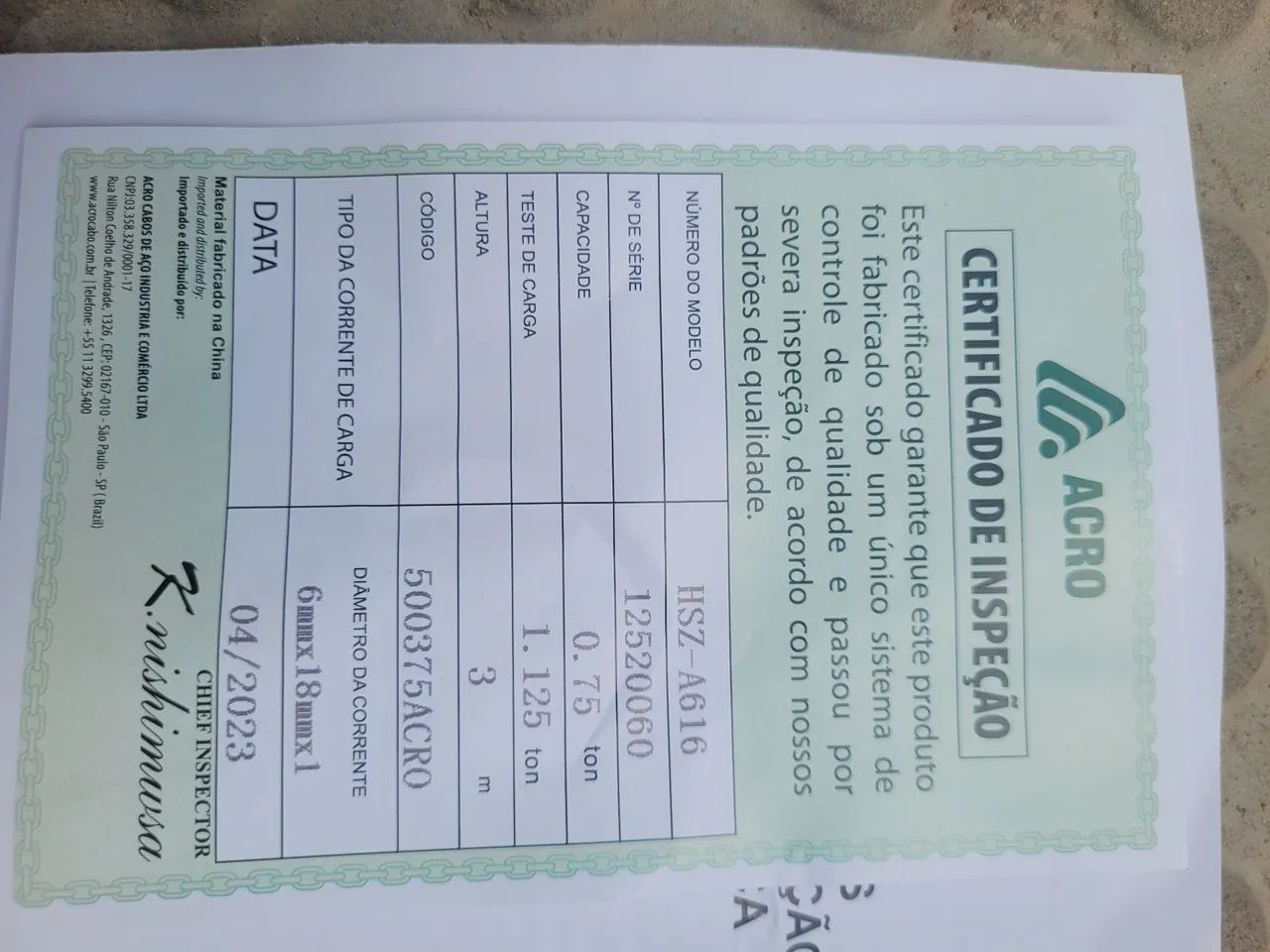 Talha de alavanca zero na caixa  - Foto 3