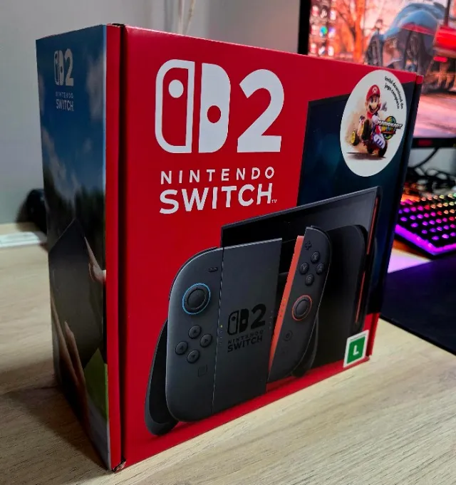Nintendo Switch 2 Bundle Mario Kart Word Novo Lacrado Nacional Nota Garantia *Trocas*
