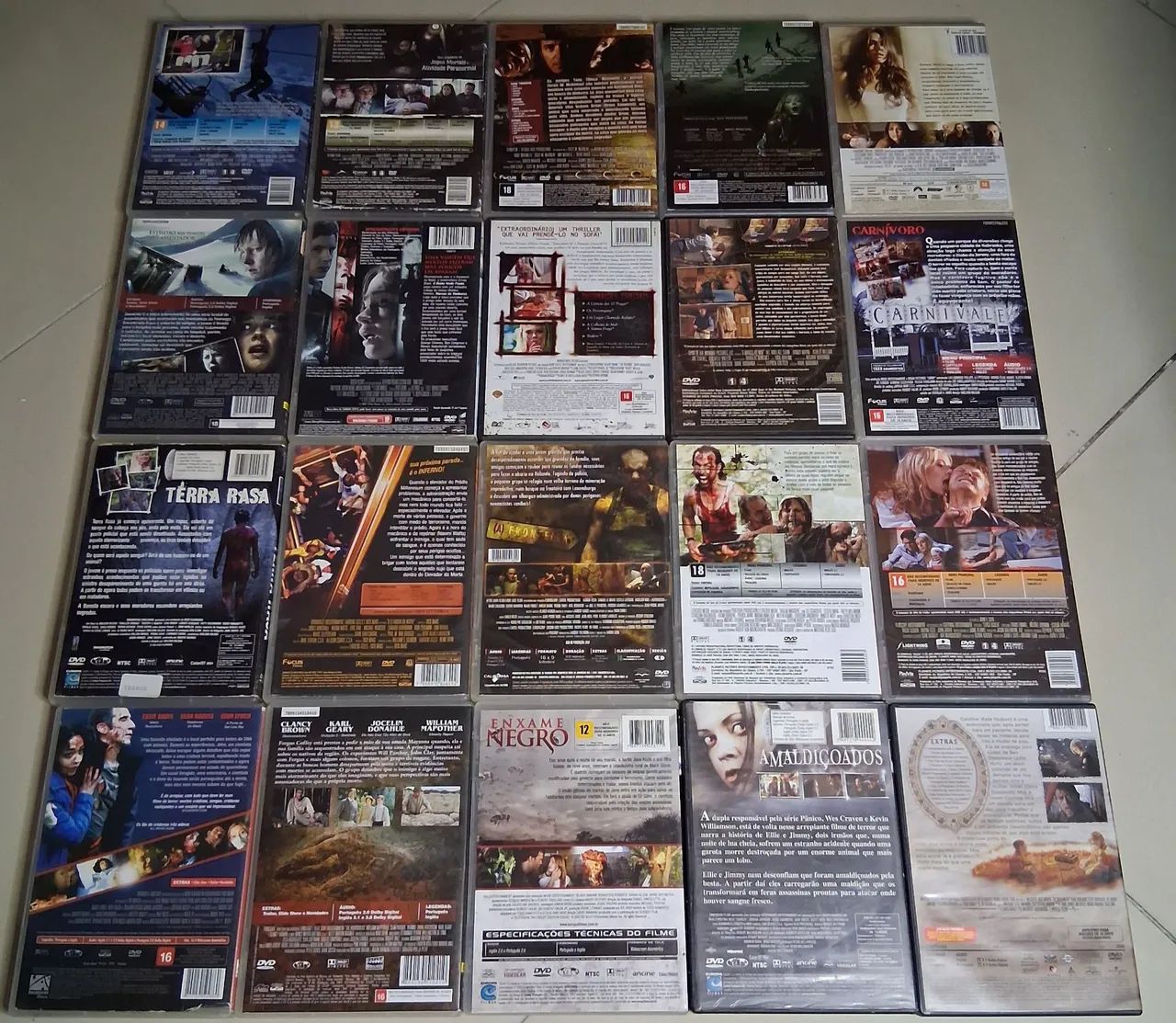 Terror e Suspemse 20 filmes  ( No estado ) Locadora - Foto 2