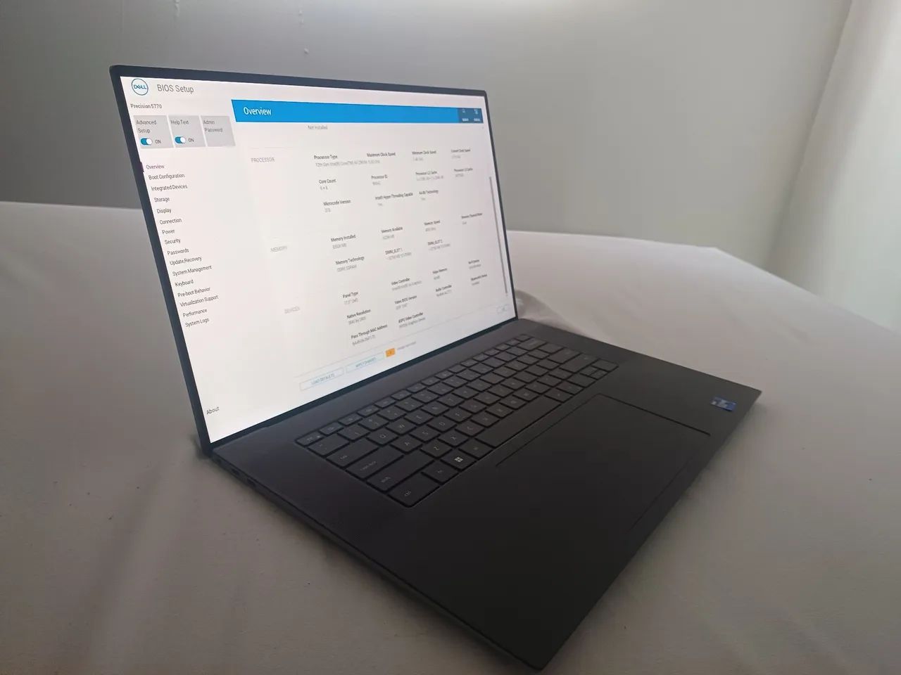Notebook Dell i9 64GB RAM 2tb RTX A3000 12GB Tela touch