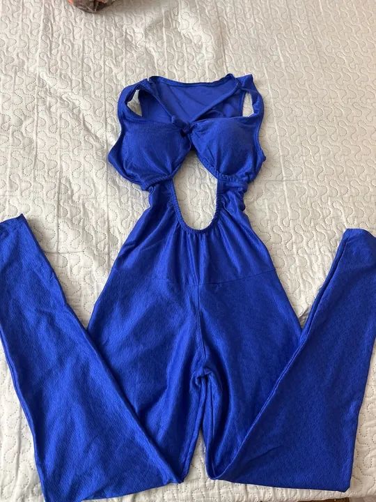 Macacão de academia azul - Tamanho M - novo - Foto 2