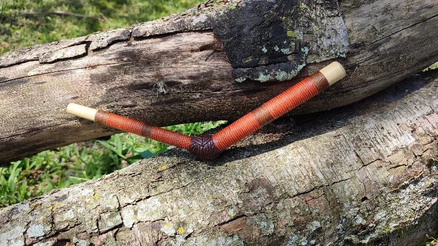 Tepi Aplicador Rapé Bambu Simples 30cm Fio Encerado - Foto 4