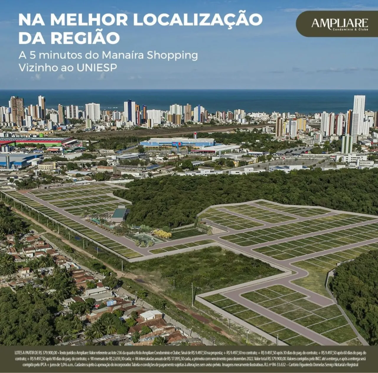 Terreno com 240mts próximo a Uniesp no Morada Nova - Cabedelo - PB