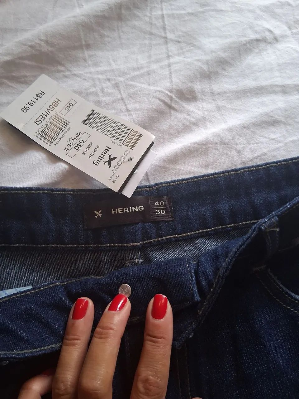 Shorts jeans -Hering 