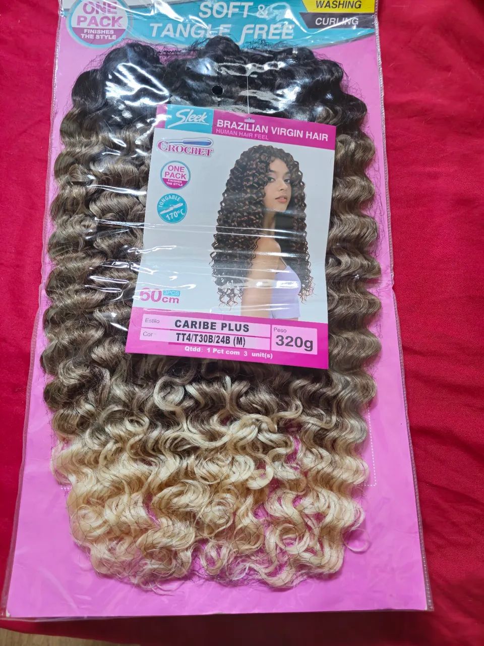 Promoção Cabelo organico Caribé croche braids 320 gramas - Foto 2