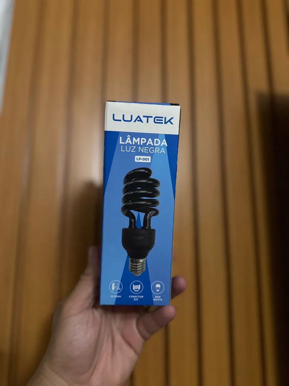 Lâmpada luz negra 