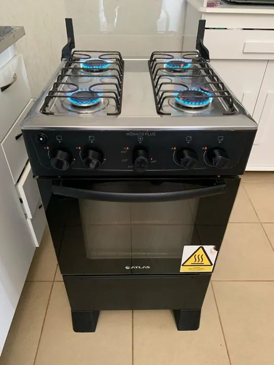 Fogão eletrico Atlas, 4 bocas, usado  - Foto 3