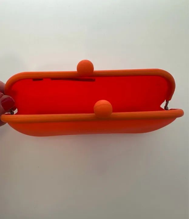 Estojo ou porta-óculos de Silicone Laranja - Foto 3
