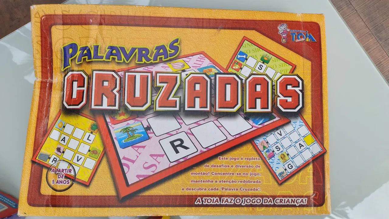 3 Jogos infantis - Face to Face, Palavras Cruzadas e Minhas Primeiras Sílabas - Foto 2