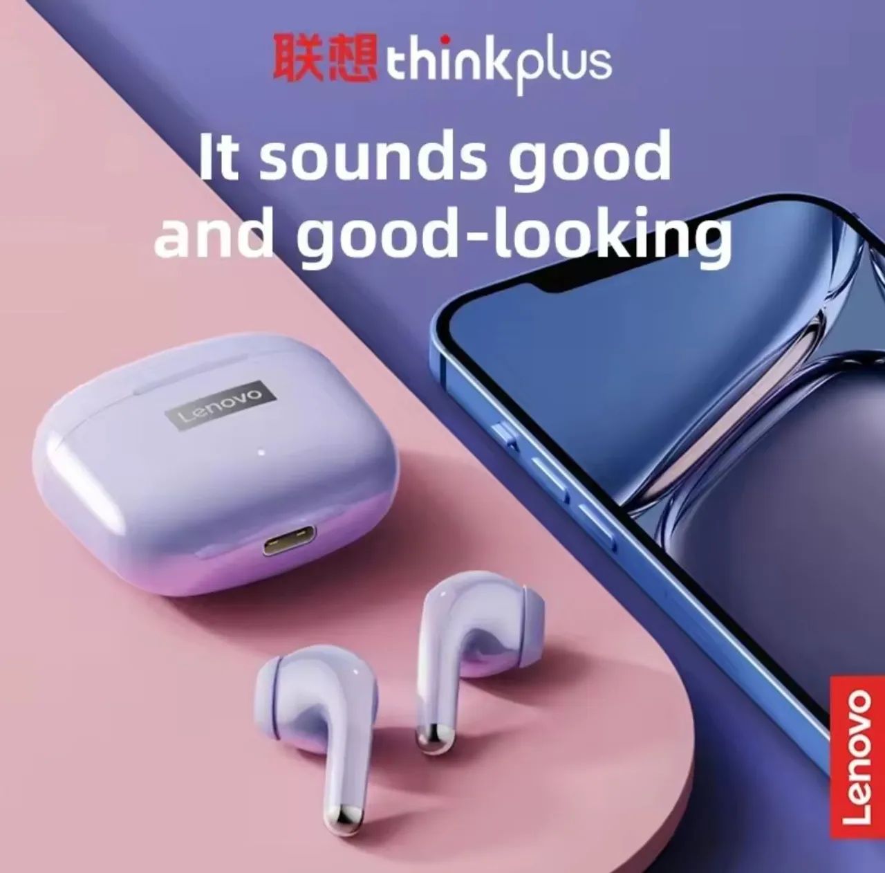 Fone Bluetooth Lenovo ThinkPlus LP40 Pro TWS - lacrado!! - Foto 2