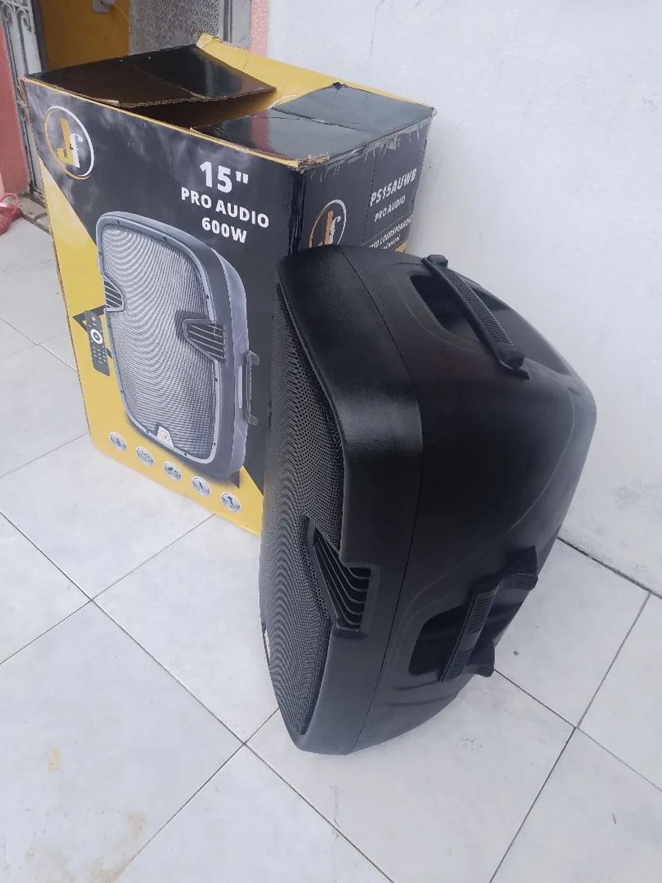 Caixa de som JF 15 Pro Áudio 600w com FM,MP3,USB,SD, BLUETOOTH/CONTROLE REMOTO  - Foto 5