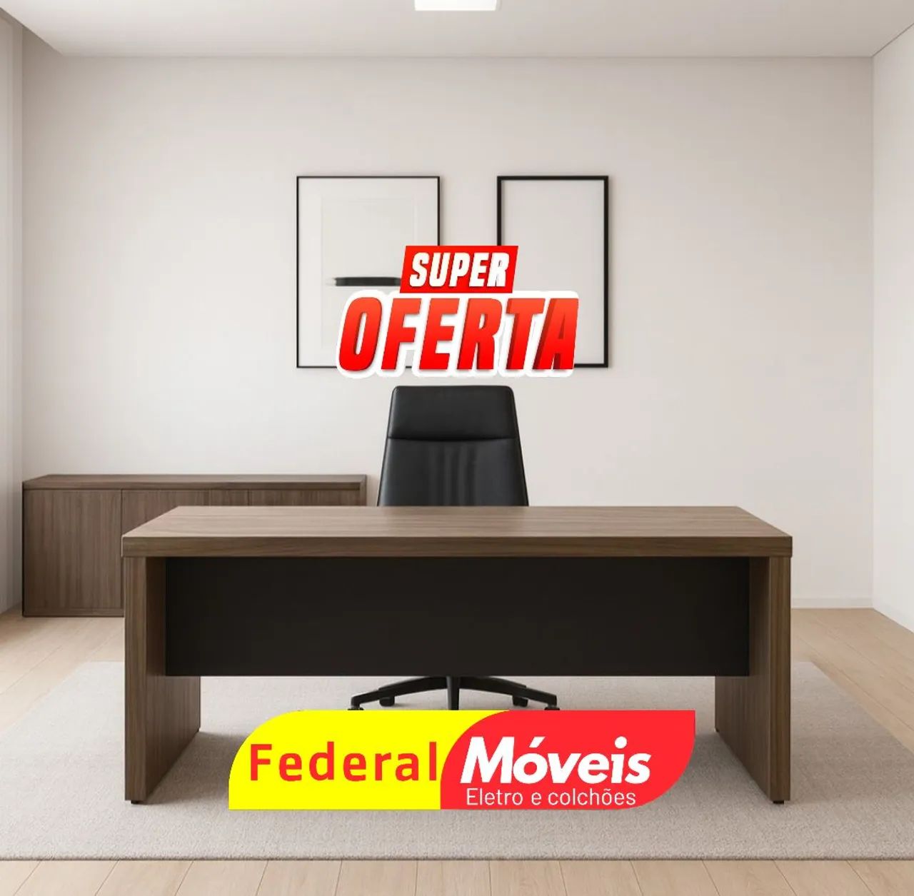 Mesa para Escritório - 1,50x0,60, resistente e funcional!