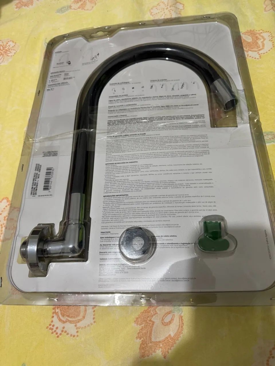 Torneira para Cozinha de Parede Docol Galiflex Chrome Preto - Foto 2