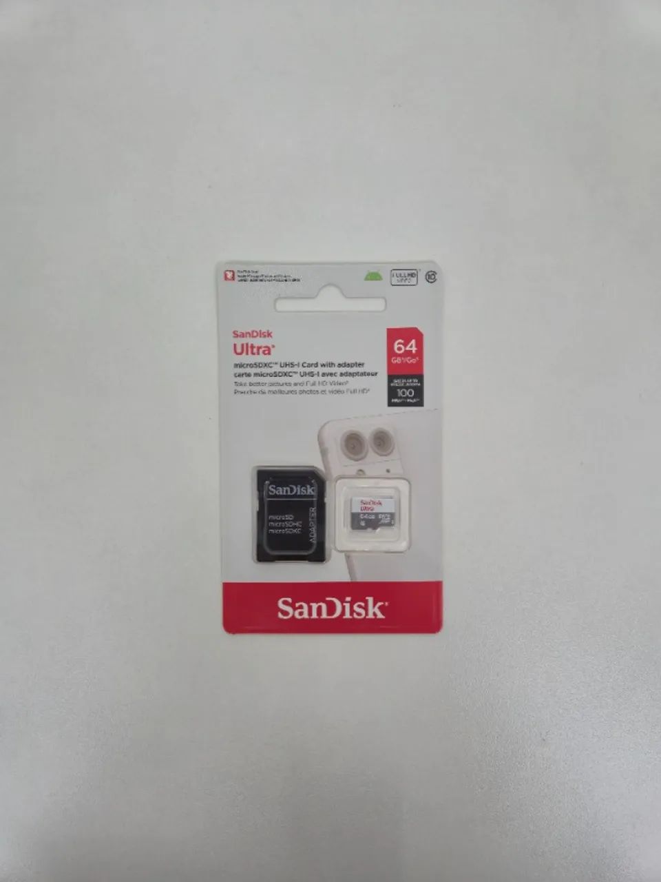 Cartão de Memória SanDisk Ultra 64GB com Adaptador (LACRADO)
