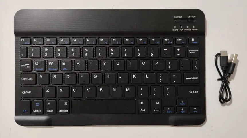Teclado bluetooth recarregável USB-C