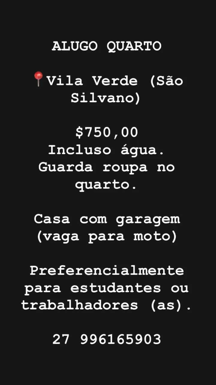 Aluga-se quarto