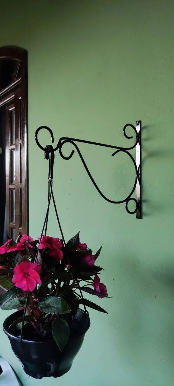 Suporte para vaso de planta forjado. - Foto 4