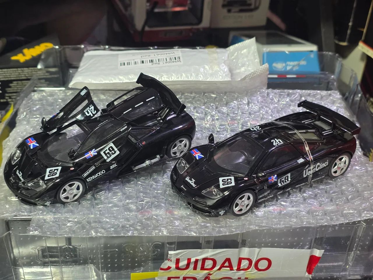 Miniatura 1:32 mclaren winner lemans abre tudo iluminação incrível 