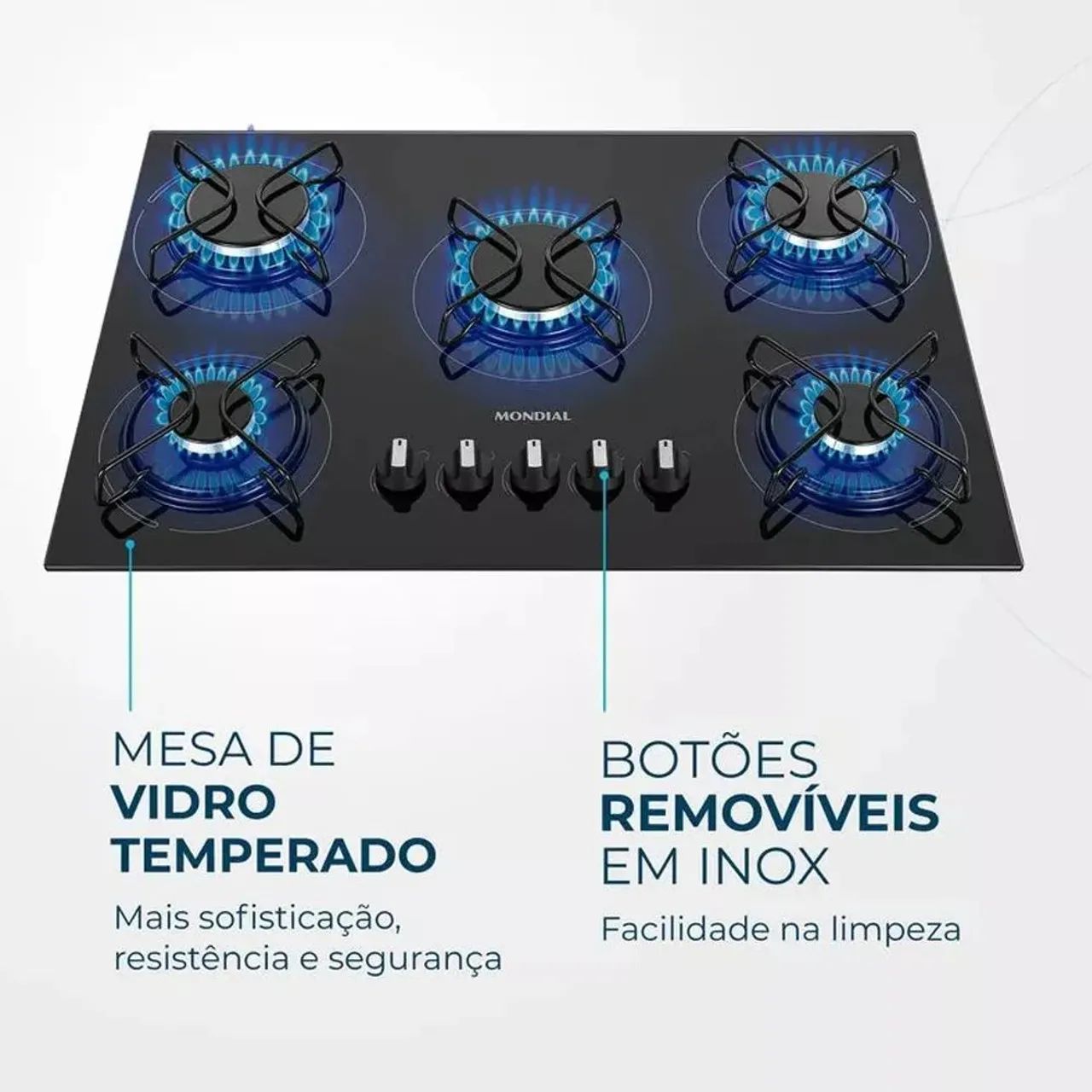 Cooktop Mondial Novo na Caixa